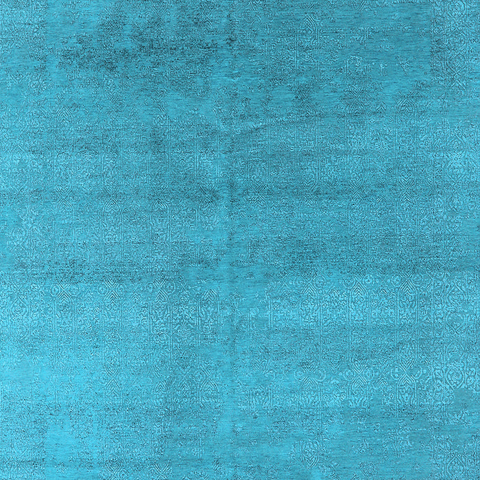 Machine Washable Oriental Light Blue Industrial Rug, wshurb2715lblu