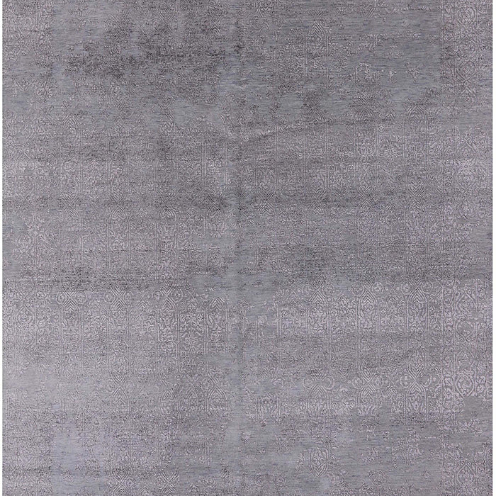 Mid-Century Modern Gray Oriental Rug, urb2715