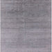 Square Machine Washable Industrial Modern Grey Gray Rug, wshurb2715