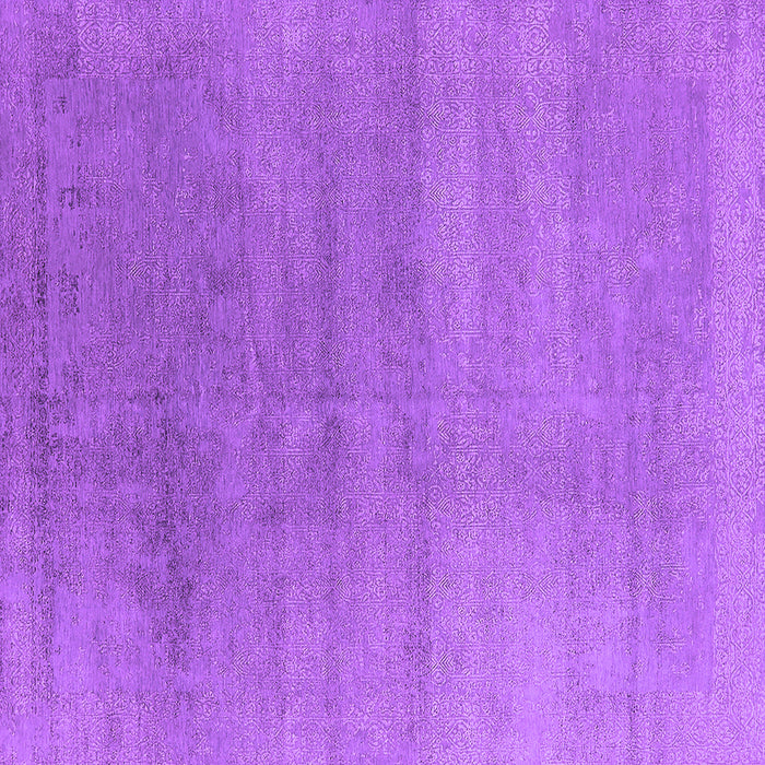 Square Machine Washable Oriental Purple Industrial Area Rugs, wshurb2715pur