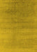 Machine Washable Oriental Yellow Industrial Rug, wshurb2715yw