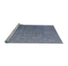 Sideview of Machine Washable Industrial Modern Light Purple Blue Rug, wshurb2716