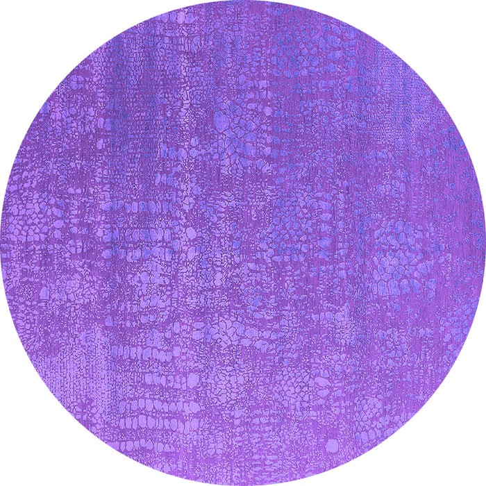 Round Machine Washable Oriental Purple Industrial Area Rugs, wshurb2716pur