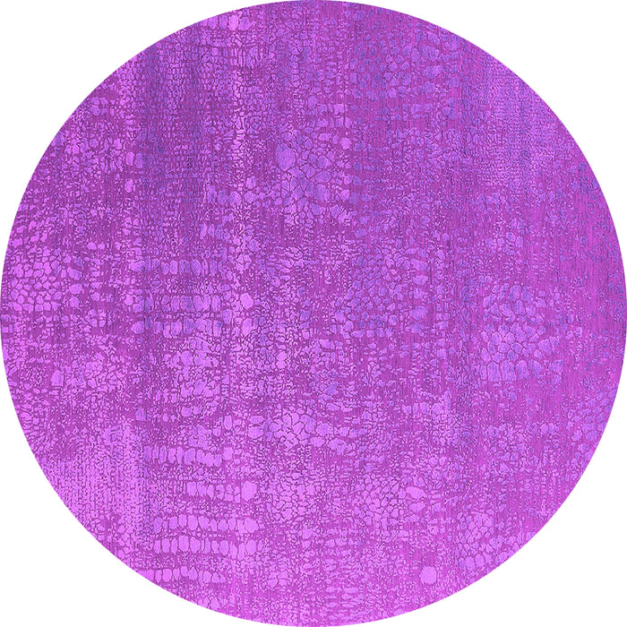 Round Machine Washable Oriental Pink Industrial Rug, wshurb2716pnk