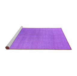 Sideview of Machine Washable Oriental Purple Industrial Area Rugs, wshurb2717pur