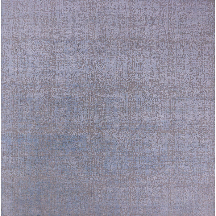 Square Mid-Century Modern Silver Gray Oriental Rug, urb2717