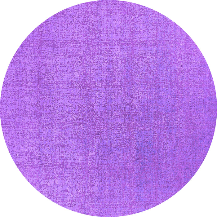 Round Oriental Purple Industrial Rug, urb2717pur