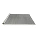 Sideview of Machine Washable Oriental Gray Industrial Rug, wshurb2717gry