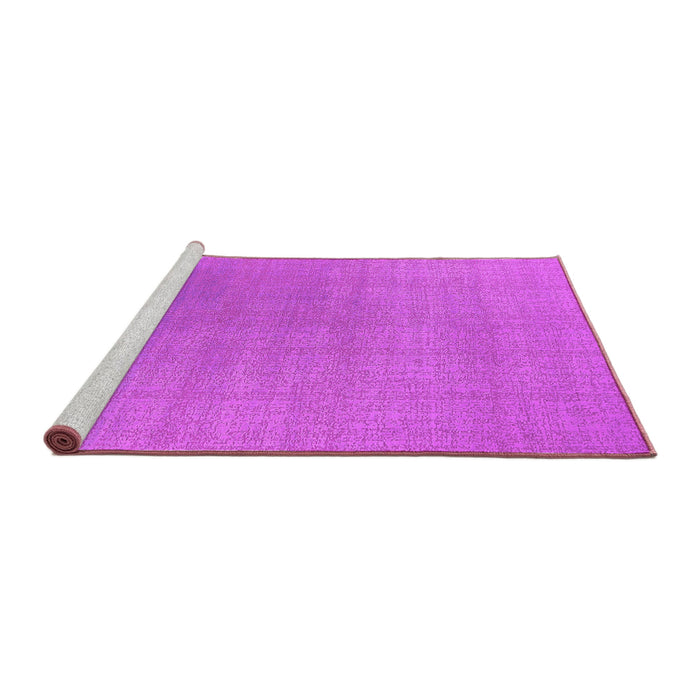 Sideview of Machine Washable Oriental Pink Industrial Rug, wshurb2717pnk