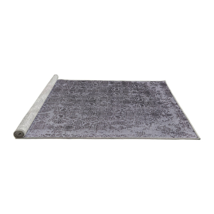 Sideview of Machine Washable Industrial Modern Grape Purple Rug, wshurb2718