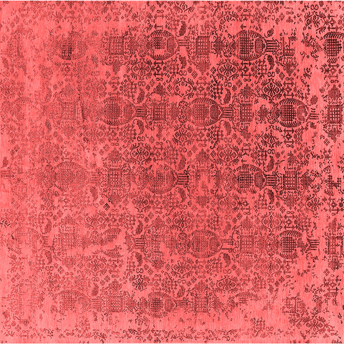Machine Washable Oriental Red Industrial Rug, wshurb2718red