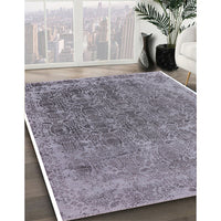 Mid-Century Modern Purple Oriental Rug, urb2718