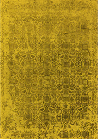 Oriental Yellow Industrial Rug, urb2718yw