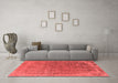 Industrial Red Washable Rugs