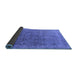 Sideview of Oriental Blue Industrial Rug, urb2718blu