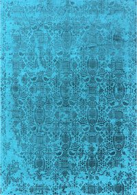 Oriental Light Blue Industrial Rug, urb2718lblu