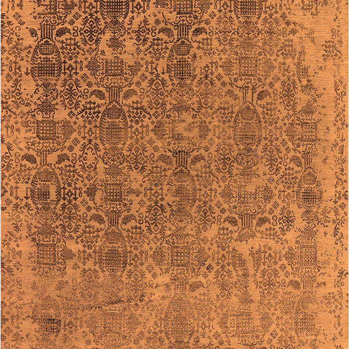 Machine Washable Oriental Orange Industrial Area Rugs, wshurb2718org