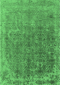 Oriental Emerald Green Industrial Rug, urb2718emgrn