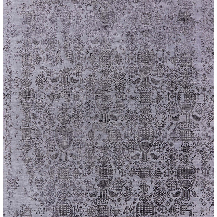 Machine Washable Industrial Modern Grape Purple Rug, wshurb2718