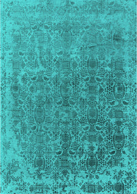 Oriental Turquoise Industrial Rug, urb2718turq