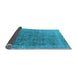 Sideview of Oriental Light Blue Industrial Rug, urb2718lblu