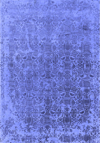 Oriental Blue Industrial Rug, urb2718blu