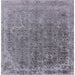 Square Machine Washable Industrial Modern Grape Purple Rug, wshurb2718