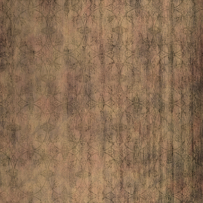Square Oriental Brown Industrial Rug, urb2719brn