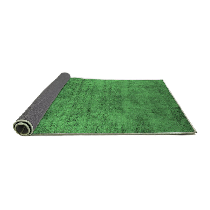 Sideview of Oriental Emerald Green Industrial Rug, urb2719emgrn