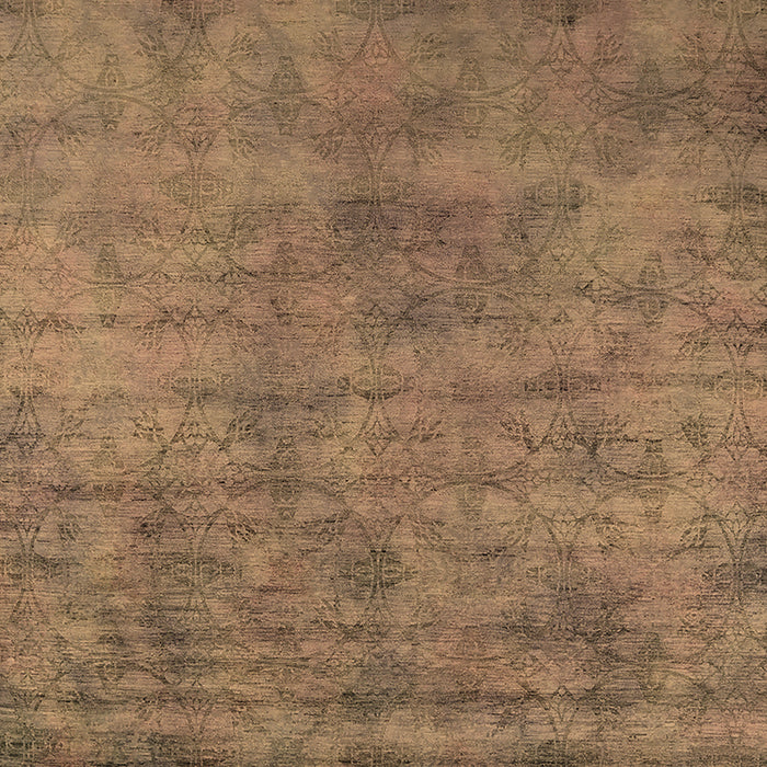 Machine Washable Oriental Brown Industrial Rug, wshurb2719brn