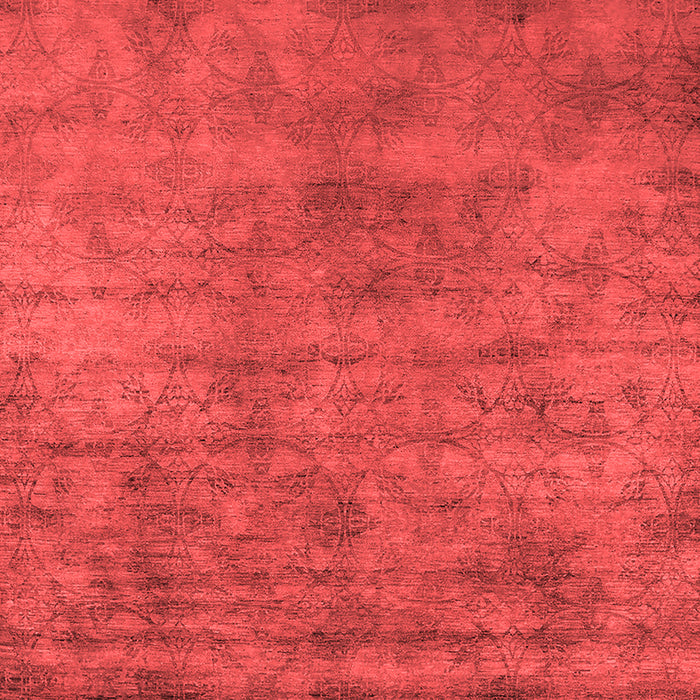 Machine Washable Oriental Red Industrial Rug, wshurb2719red