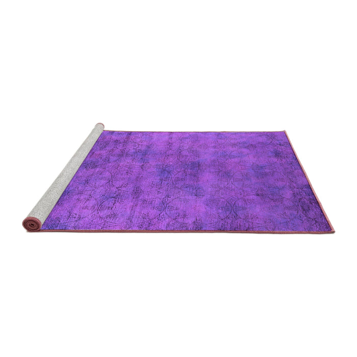 Sideview of Machine Washable Oriental Purple Industrial Area Rugs, wshurb2719pur