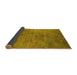 Sideview of Oriental Yellow Industrial Rug, urb2719yw