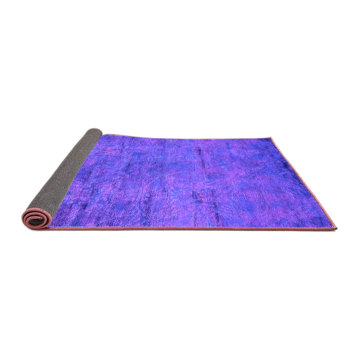 Sideview of Oriental Purple Industrial Rug, urb2720pur