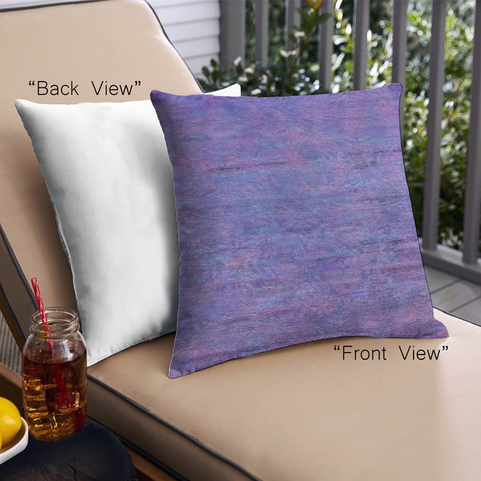 Front View of Mid-Century Modern Urban Square Medium Slate Blue Throw Pillow, 18 inch by 18 inch, pwurb2720