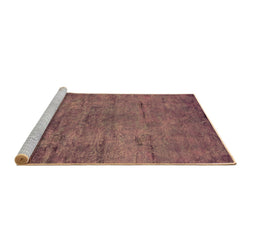 Sideview of Machine Washable Oriental Brown Industrial Rug, wshurb2720brn