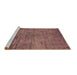 Sideview of Machine Washable Oriental Brown Industrial Rug, wshurb2720brn