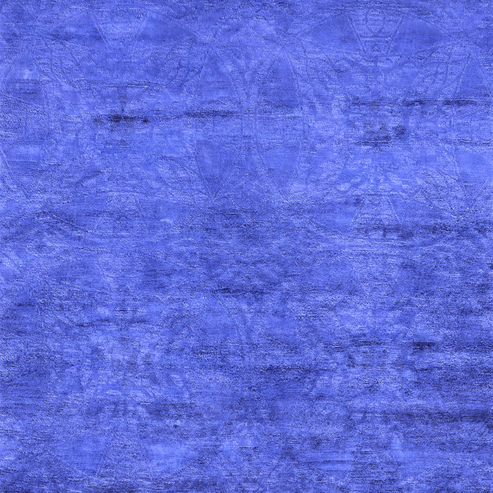 Machine Washable Oriental Blue Industrial Rug, wshurb2720blu