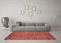 Machine Washable Oriental Orange Industrial Rug, wshurb2720org