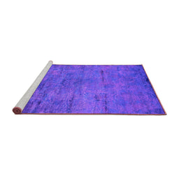 Sideview of Machine Washable Oriental Purple Industrial Area Rugs, wshurb2720pur