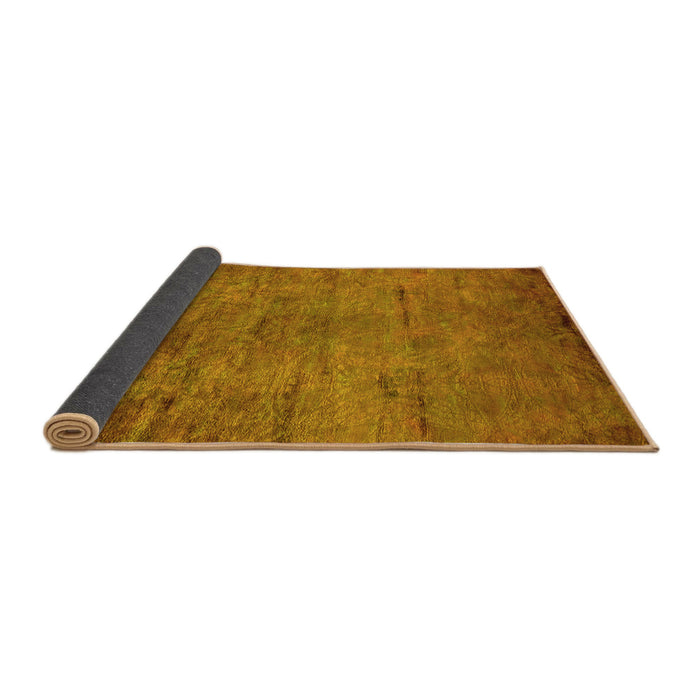 Sideview of Oriental Yellow Industrial Rug, urb2720yw