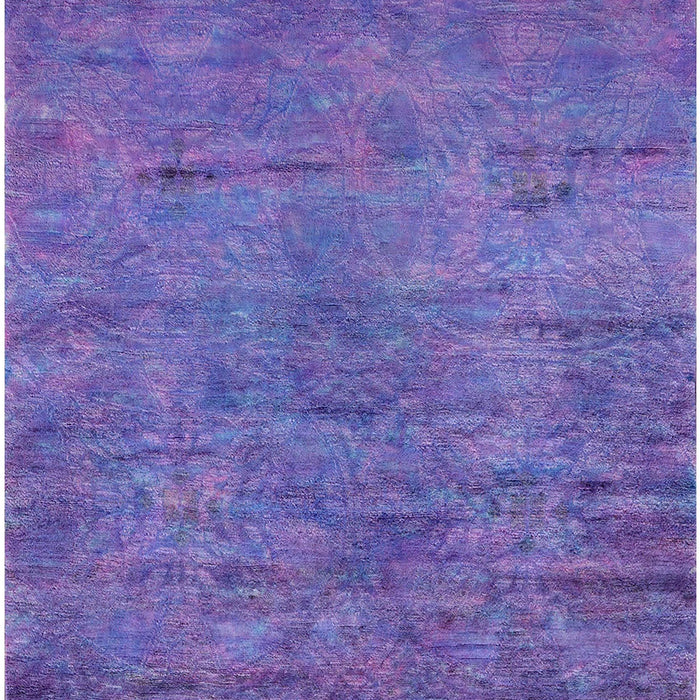 Machine Washable Industrial Modern Medium Slate Blue Rug, wshurb2720