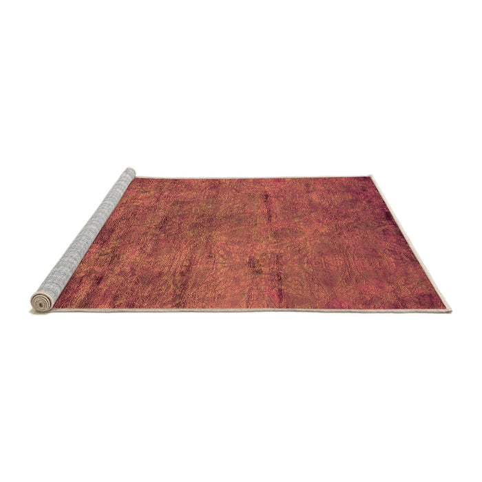 Sideview of Machine Washable Oriental Orange Industrial Area Rugs, wshurb2720org