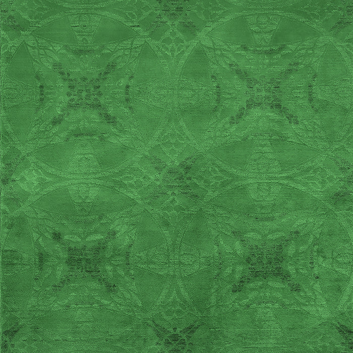 Oriental Emerald Green Industrial Rug, urb2721emgrn