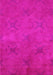 Machine Washable Oriental Pink Industrial Rug, wshurb2721pnk