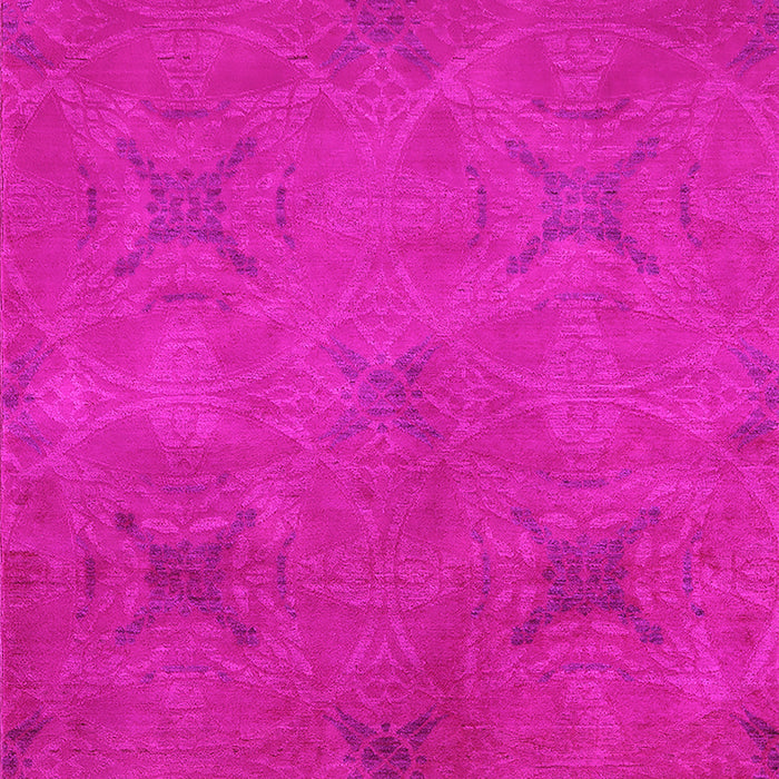 Machine Washable Oriental Pink Industrial Rug, wshurb2721pnk