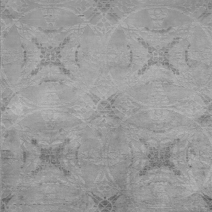 Machine Washable Oriental Gray Industrial Rug, wshurb2721gry