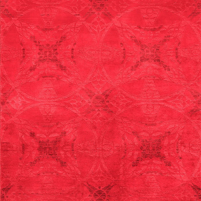 Machine Washable Oriental Red Industrial Rug, wshurb2721red