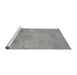 Sideview of Machine Washable Oriental Gray Industrial Rug, wshurb2721gry