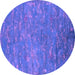 Round Machine Washable Oriental Purple Industrial Area Rugs, wshurb2722pur